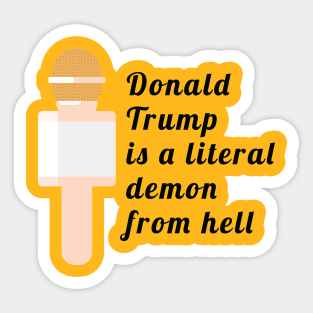 Literal Demon From Hell (light) Sticker